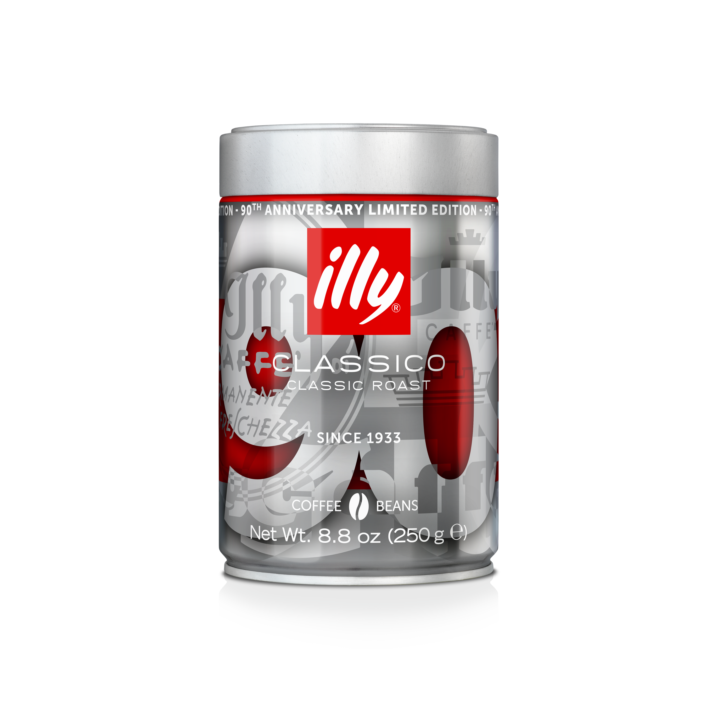 90th birthday illy limited edition - 250g classico beans
